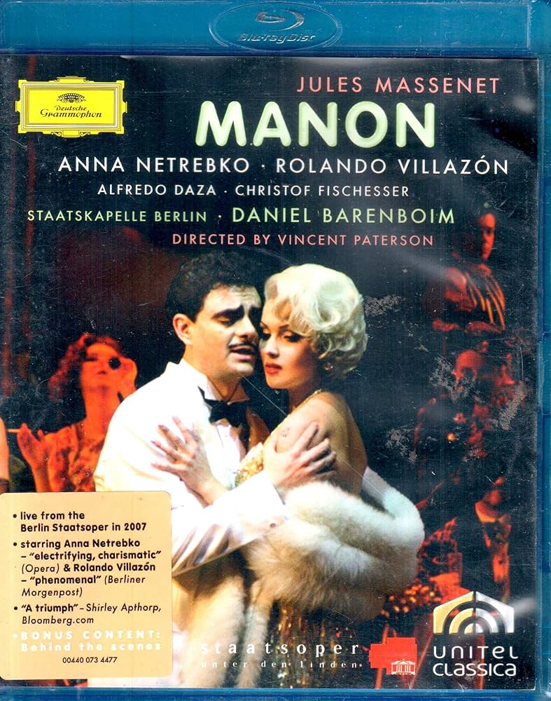 Amazon.com: Manon [Blu-ray] : Massenet, Jules, Netrebko